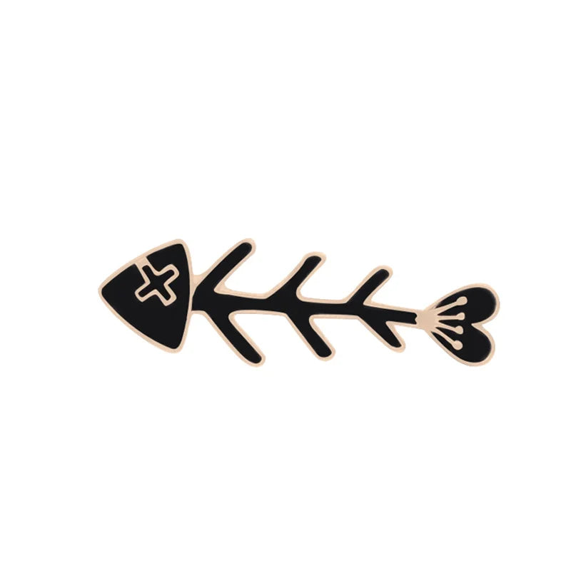 Black & White Cat Enamel Pin
