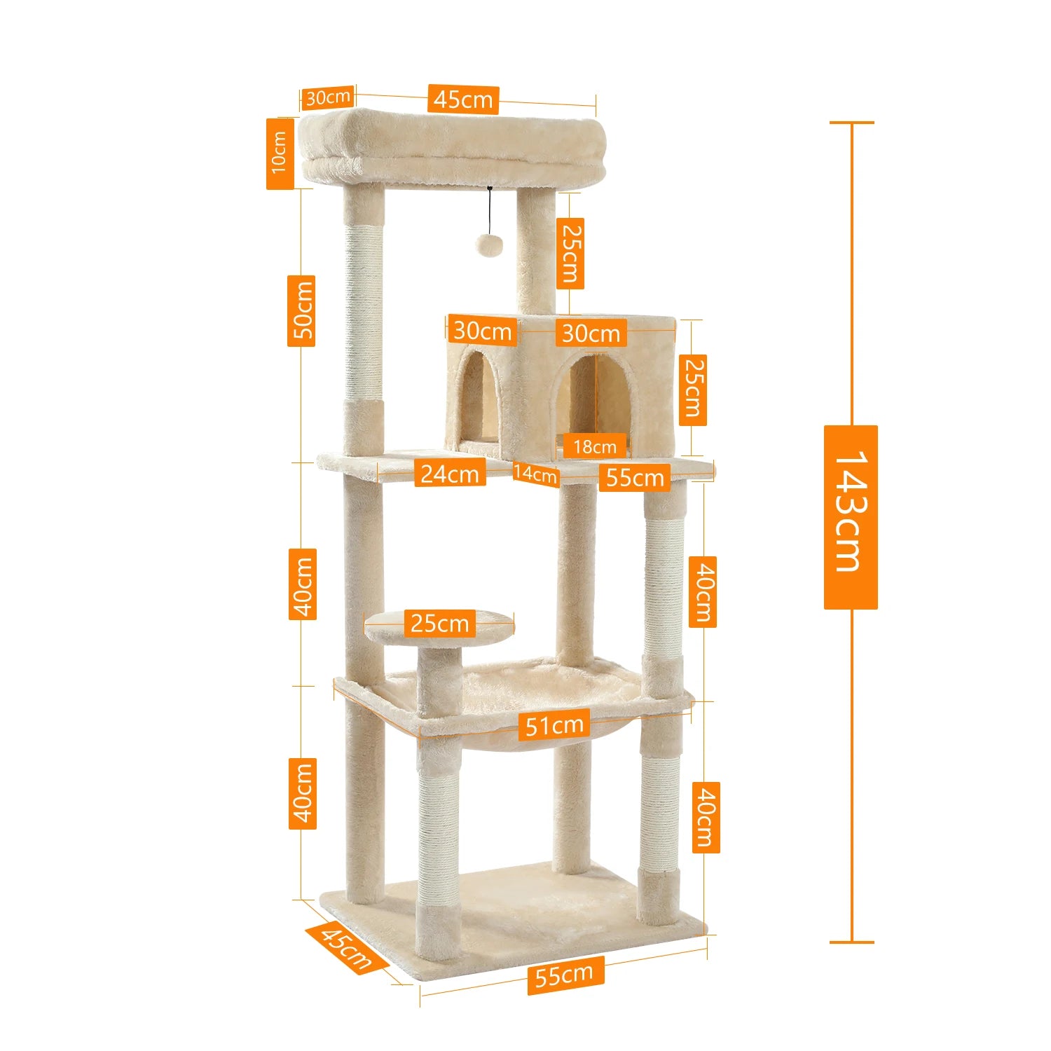 5-Level Cat Tree with Hammock